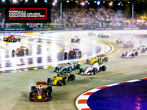【一級方程式賽車】F1®夜間大獎賽活動發源地‧新加坡濱海灣公路賽道 4天自由行套票